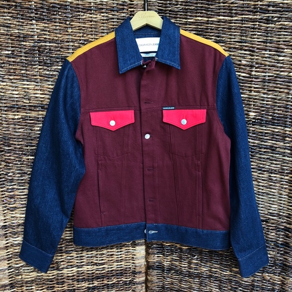 calvin klein jeans women's trucker jacket